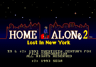 Home Alone 2 - Lost in New York Title Screen